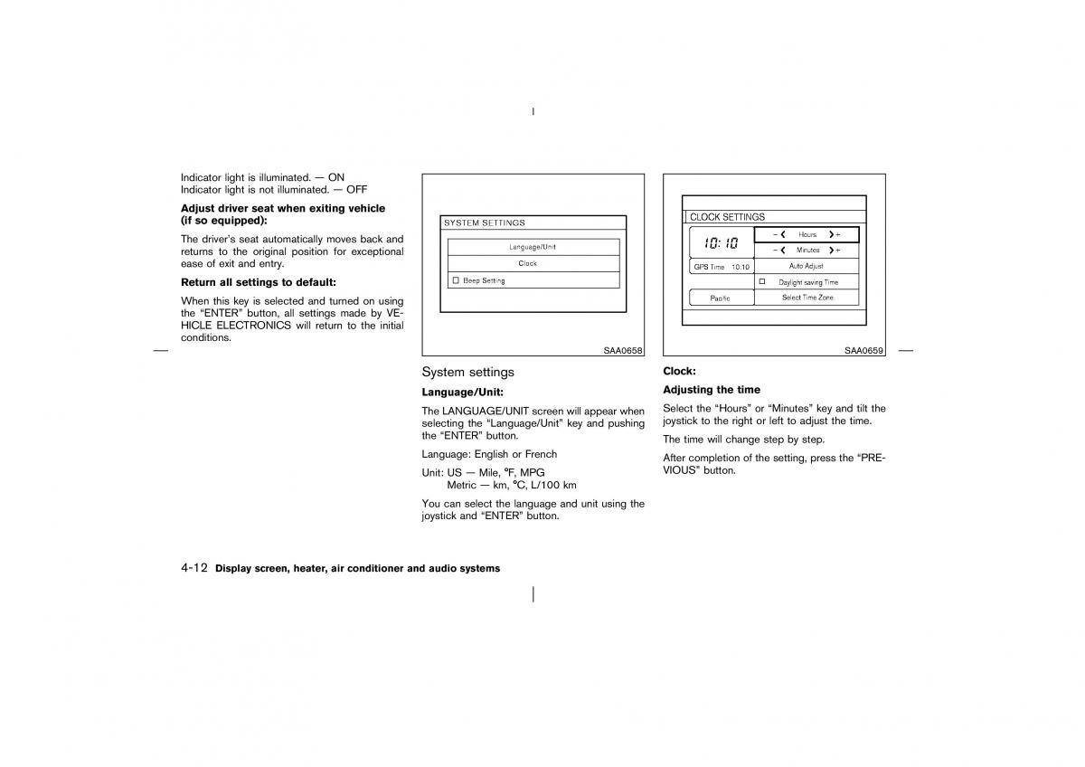 Nissan Murano Z50 owners manual / page 129