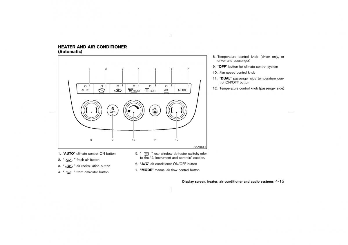 Nissan Murano Z50 owners manual / page 132