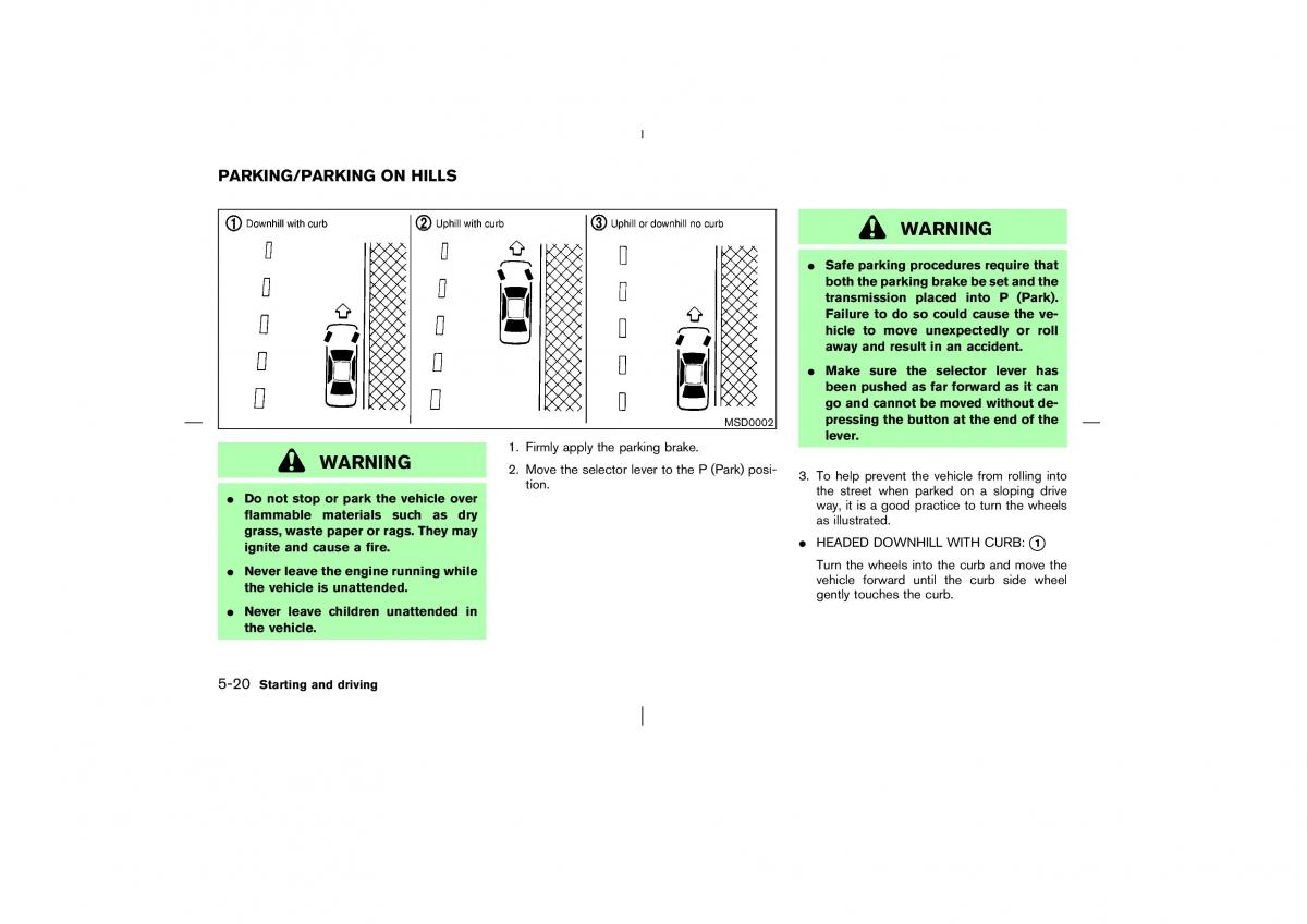 Nissan Murano Z50 owners manual / page 169