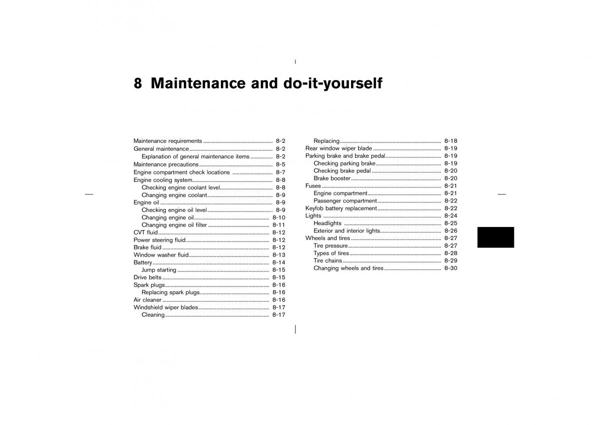 Nissan Murano Z50 owners manual / page 196