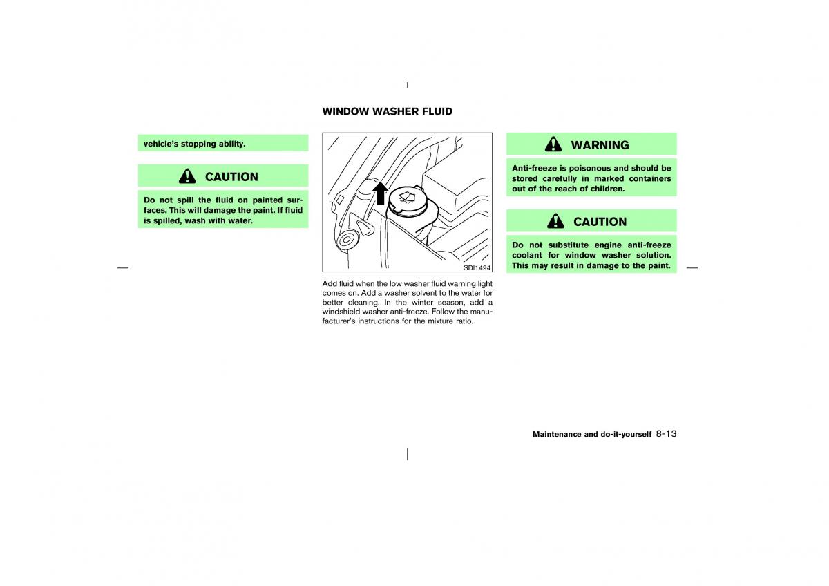 Nissan Murano Z50 owners manual / page 208