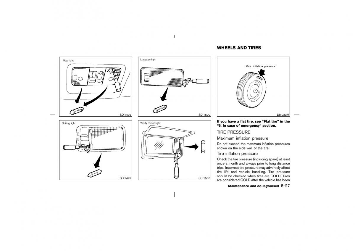 Nissan Murano Z50 owners manual / page 222