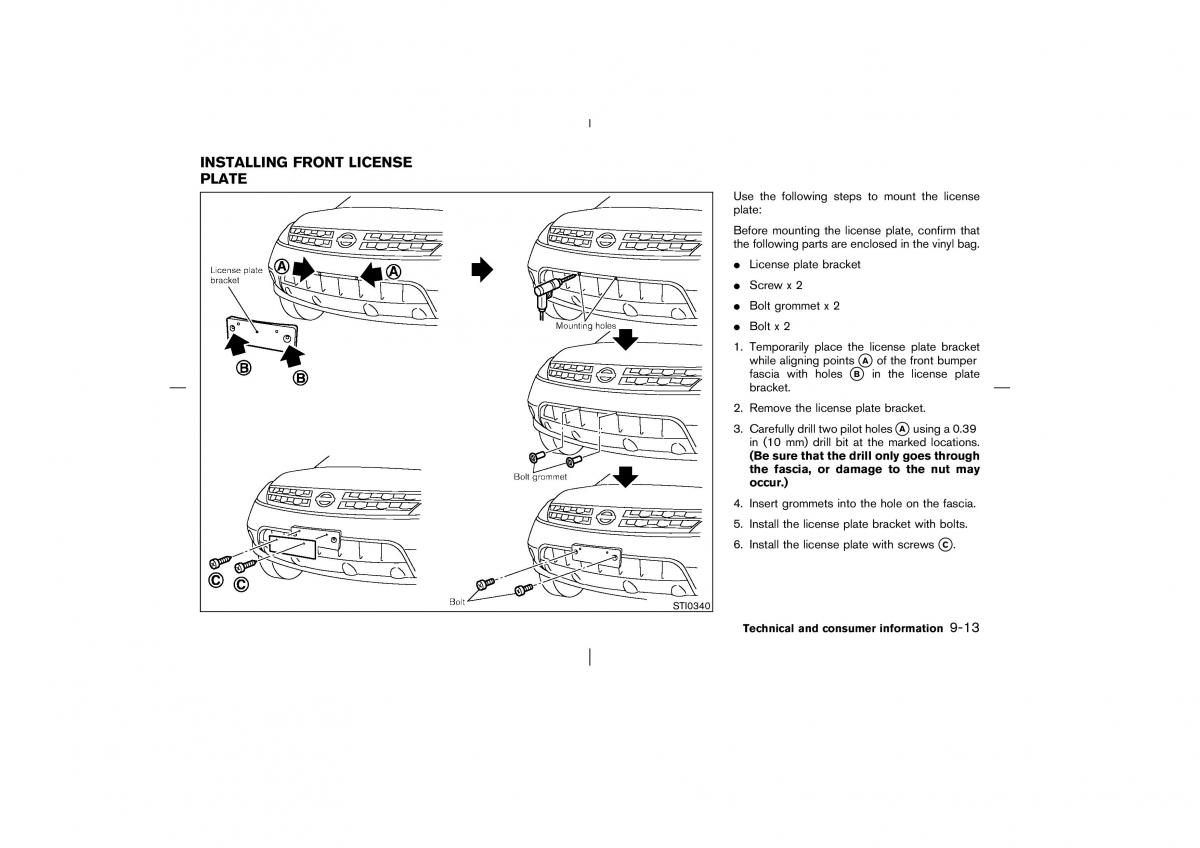 Nissan Murano Z50 owners manual / page 244