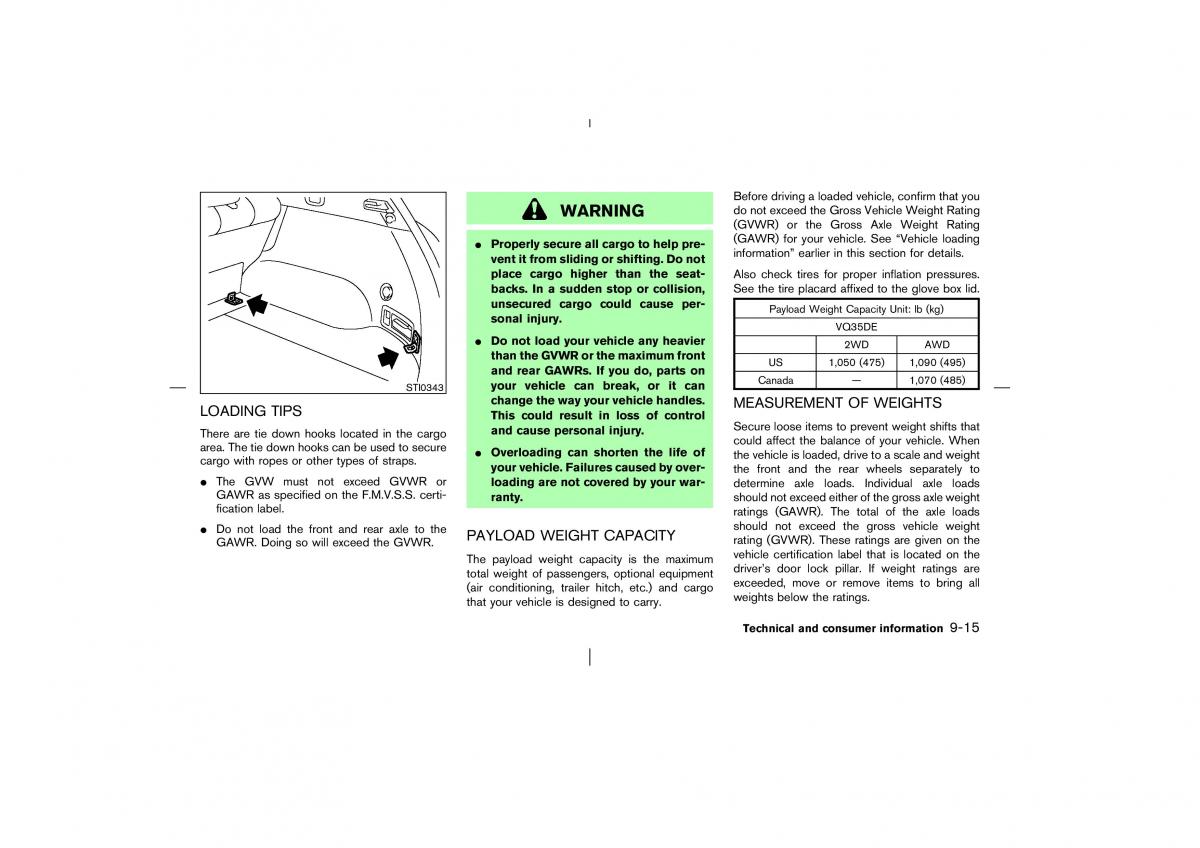 Nissan Murano Z50 owners manual / page 246