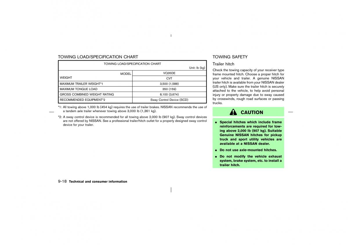 Nissan Murano Z50 owners manual / page 249