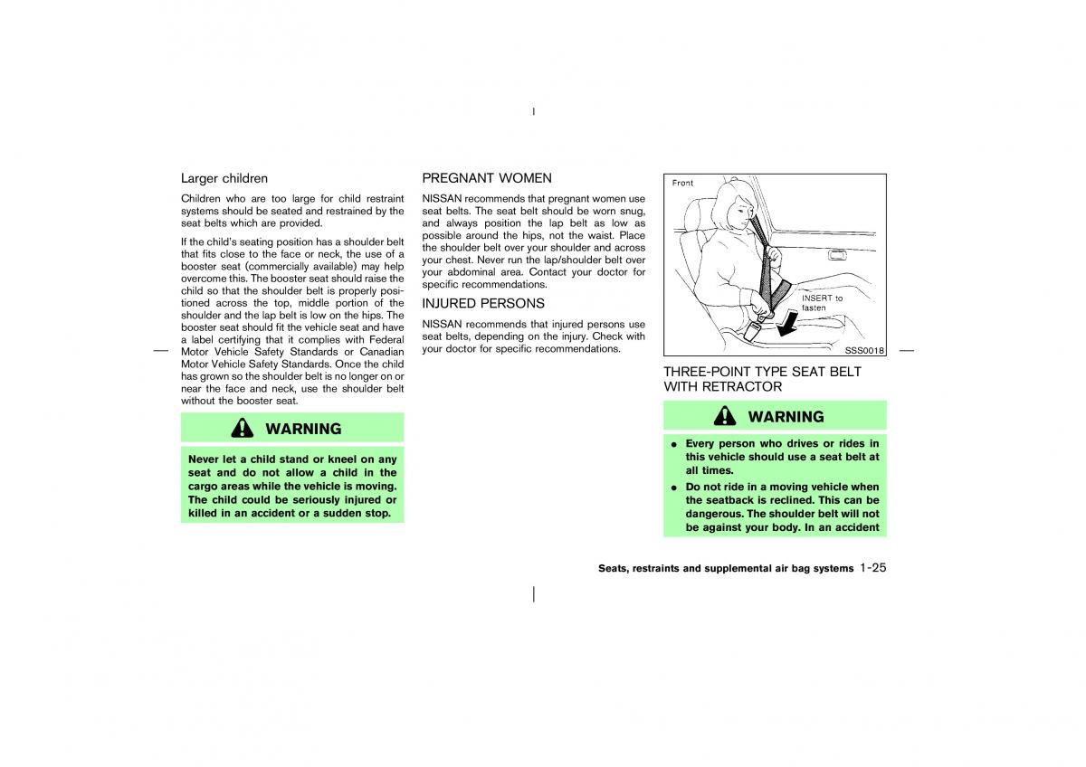 Nissan Murano Z50 owners manual / page 30