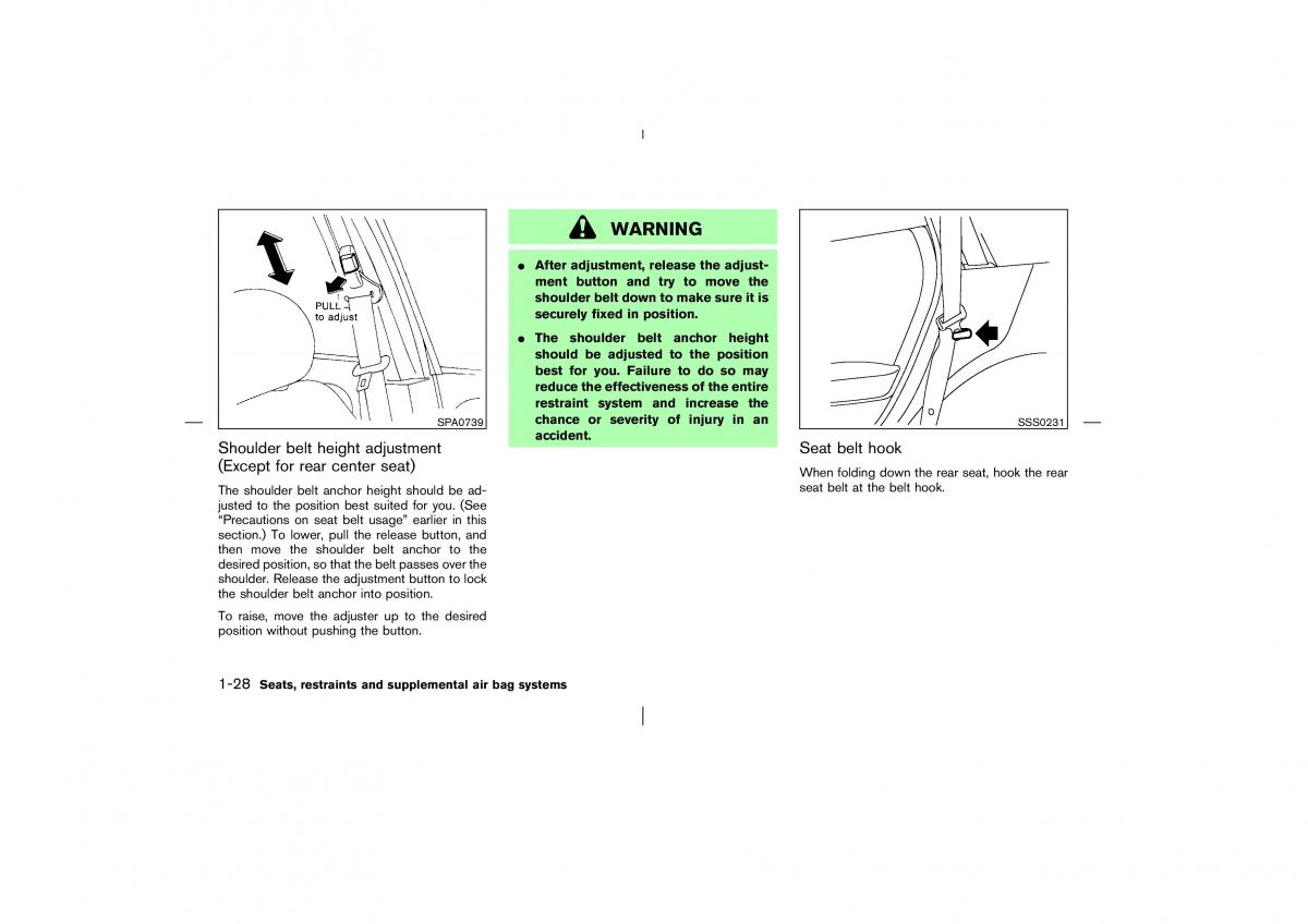 Nissan Murano Z50 owners manual / page 33