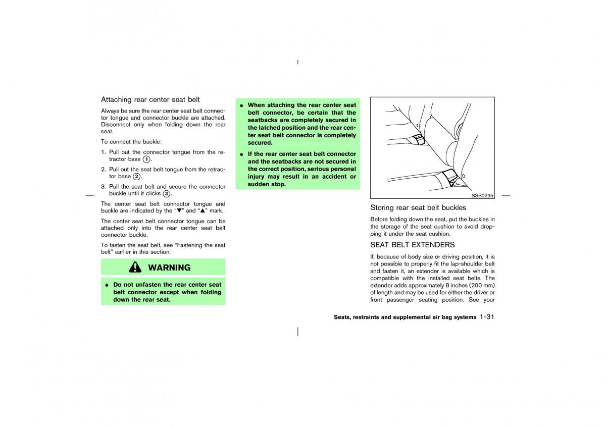 Nissan Murano Z50 owners manual / page 36