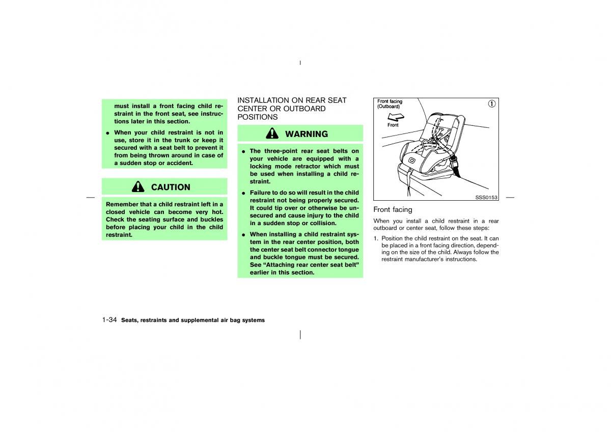 Nissan Murano Z50 owners manual / page 39