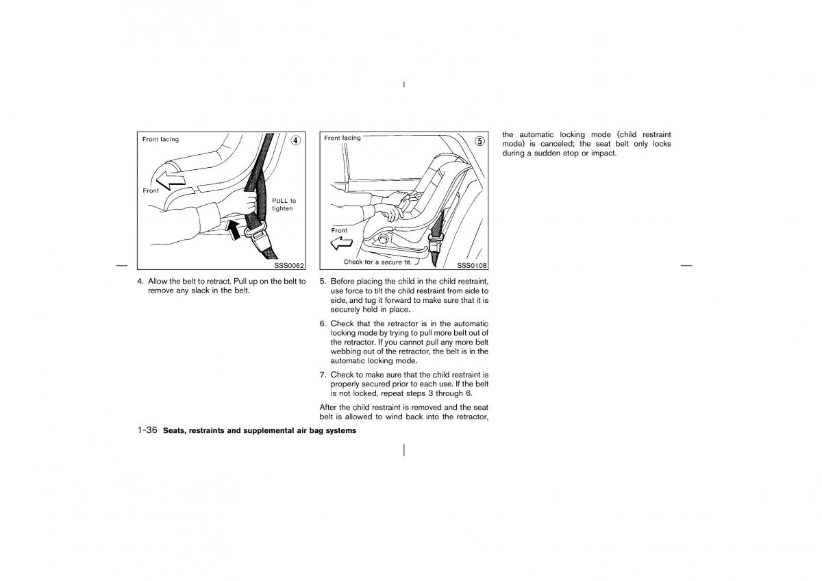 Nissan Murano Z50 owners manual / page 41