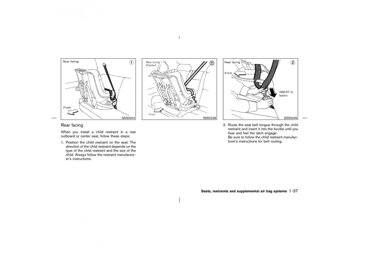 Nissan Murano Z50 owners manual / page 42