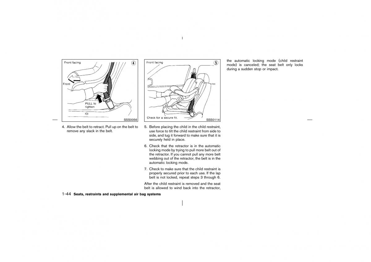 Nissan Murano Z50 owners manual / page 49