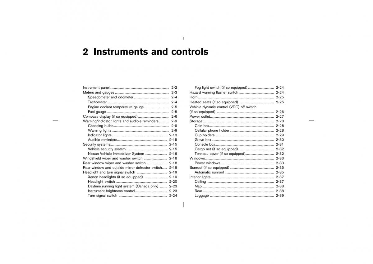 Nissan Murano Z50 owners manual / page 51