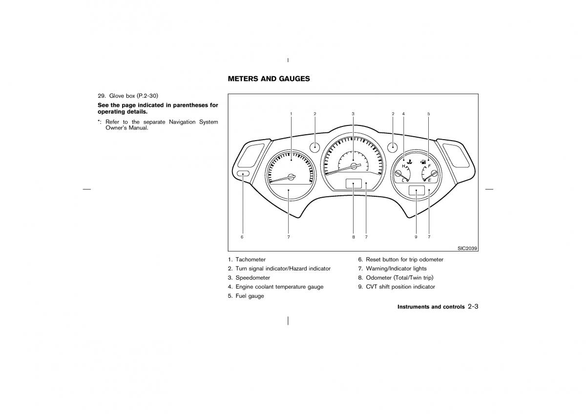 Nissan Murano Z50 owners manual / page 54