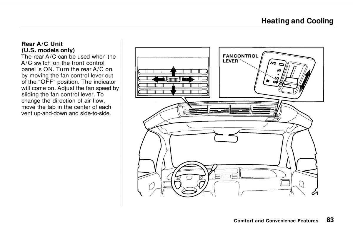 manual  Honda Odyssey I 1 Honda Shuttle Isuzu Oasis owners manual / page 83