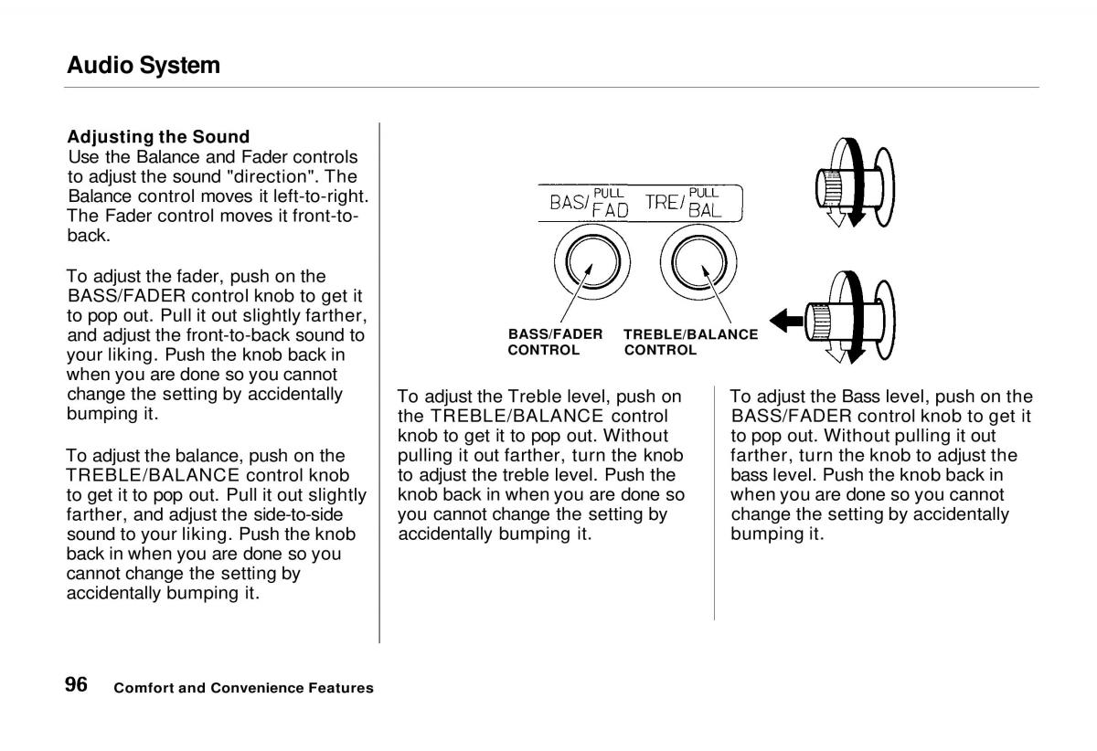 manual  Honda Odyssey I 1 Honda Shuttle Isuzu Oasis owners manual / page 96