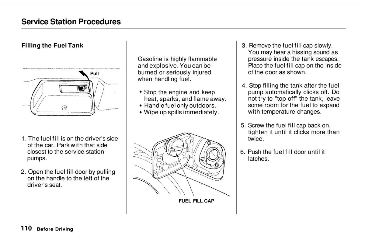 manual  Honda Odyssey I 1 Honda Shuttle Isuzu Oasis owners manual / page 110