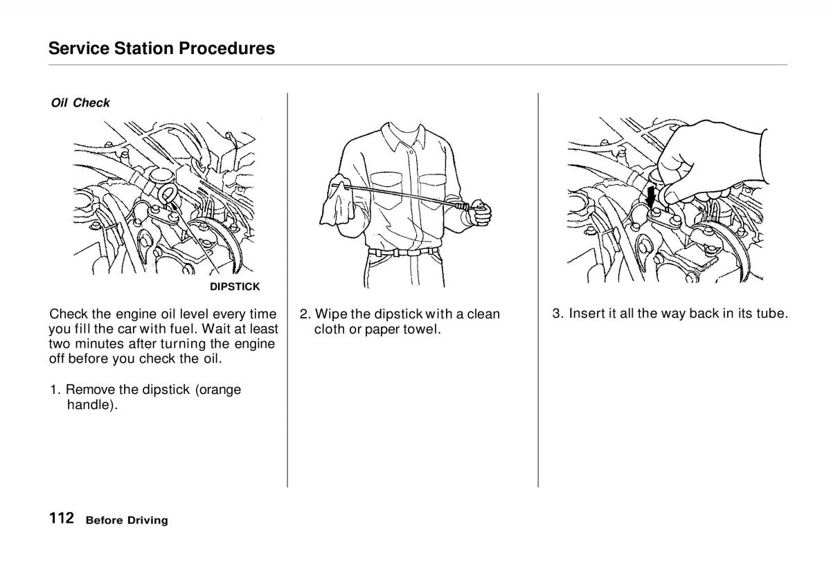 Honda Odyssey I 1 Honda Shuttle Isuzu Oasis owners manual / page 112