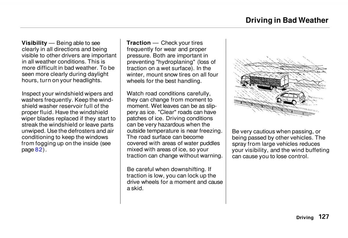 Honda Odyssey I 1 Honda Shuttle Isuzu Oasis owners manual / page 127