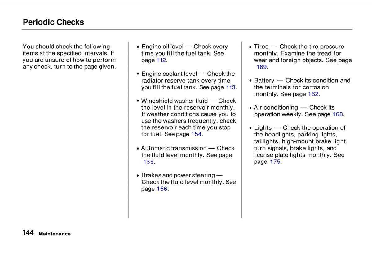 manual  Honda Odyssey I 1 Honda Shuttle Isuzu Oasis owners manual / page 143