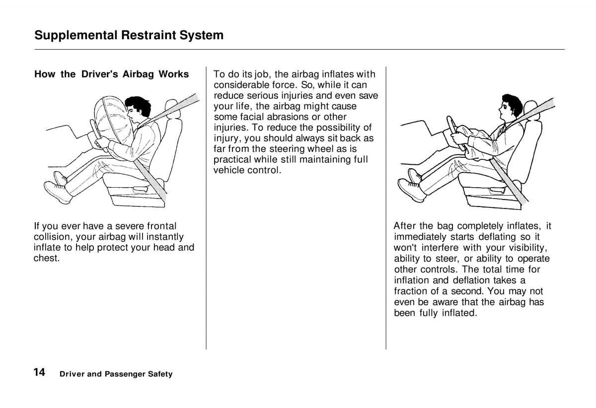 Honda Odyssey I 1 Honda Shuttle Isuzu Oasis owners manual / page 15