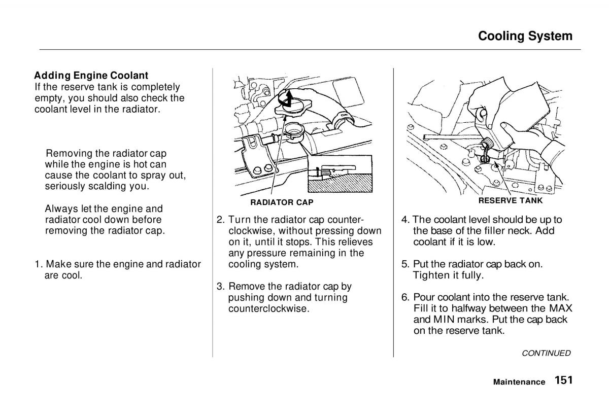 manual  Honda Odyssey I 1 Honda Shuttle Isuzu Oasis owners manual / page 150