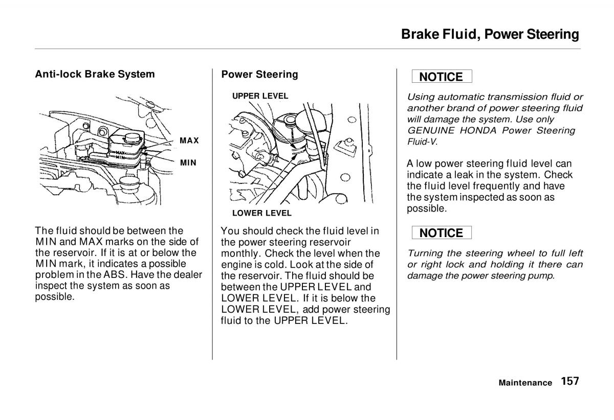 manual  Honda Odyssey I 1 Honda Shuttle Isuzu Oasis owners manual / page 156