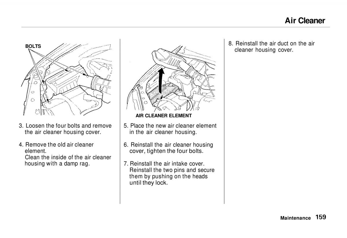 Honda Odyssey I 1 Honda Shuttle Isuzu Oasis owners manual / page 158