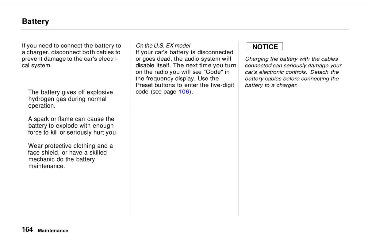 Honda Odyssey I 1 Honda Shuttle Isuzu Oasis owners manual / page 163