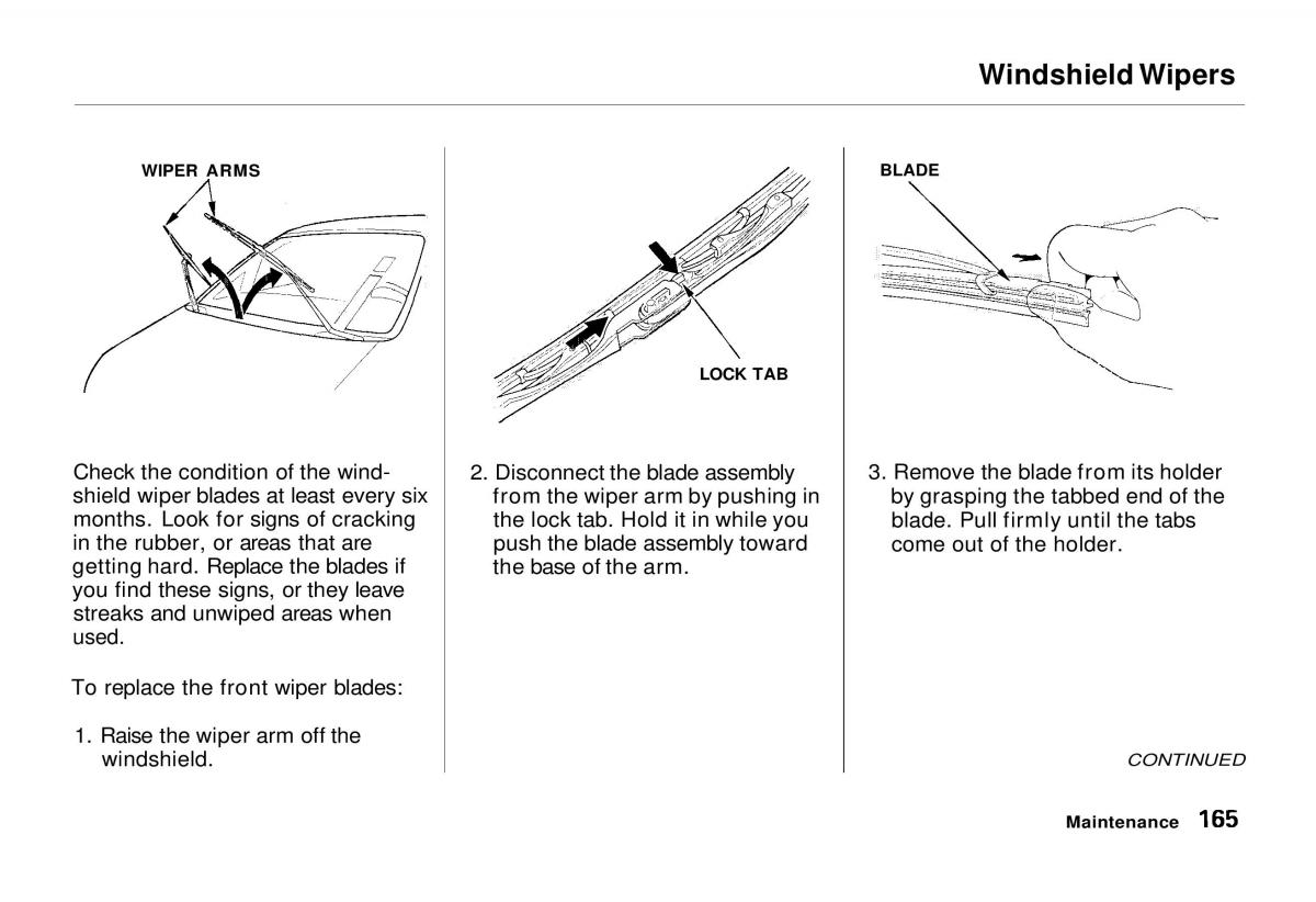 Honda Odyssey I 1 Honda Shuttle Isuzu Oasis owners manual / page 164