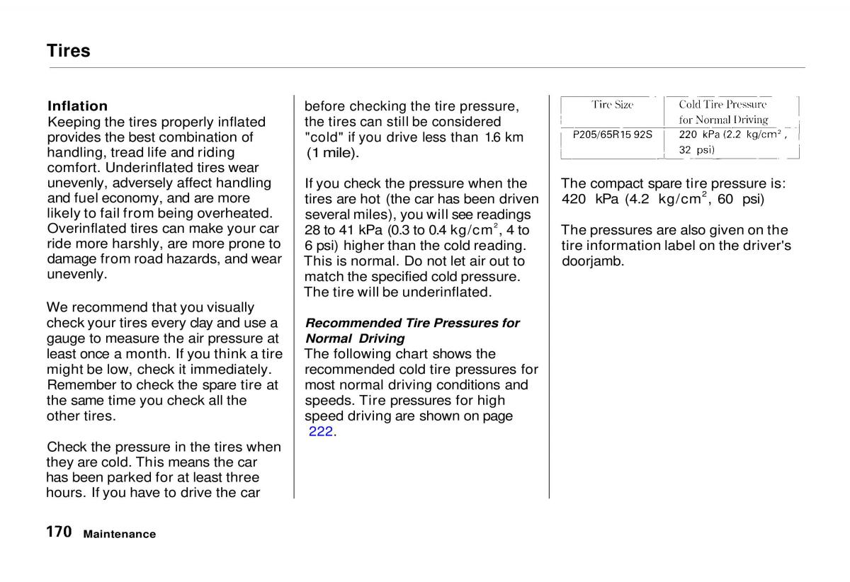 Honda Odyssey I 1 Honda Shuttle Isuzu Oasis owners manual / page 169