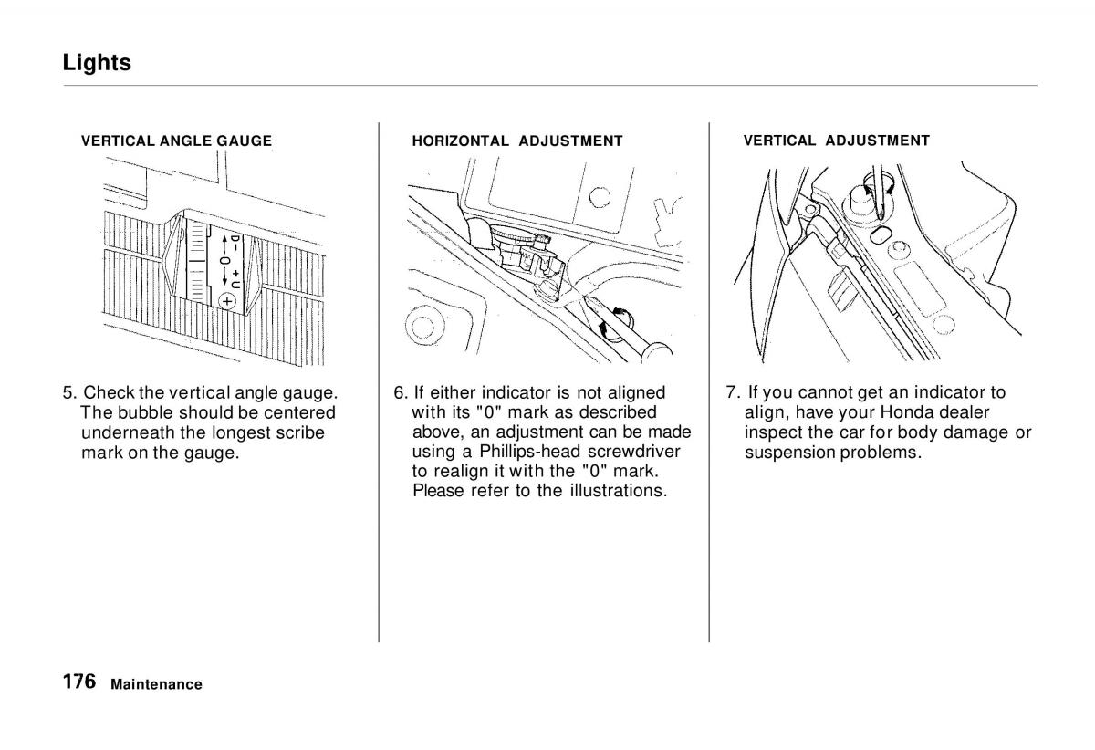 Honda Odyssey I 1 Honda Shuttle Isuzu Oasis owners manual / page 175