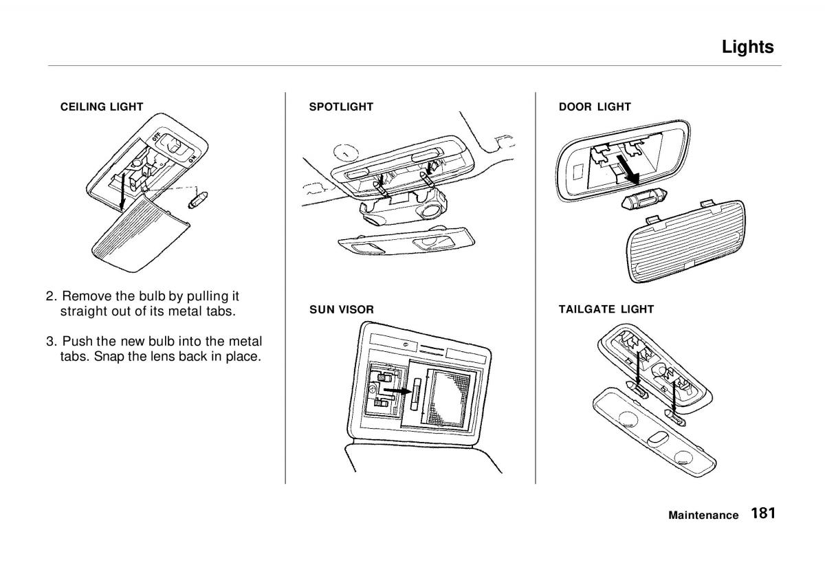 manual  Honda Odyssey I 1 Honda Shuttle Isuzu Oasis owners manual / page 180