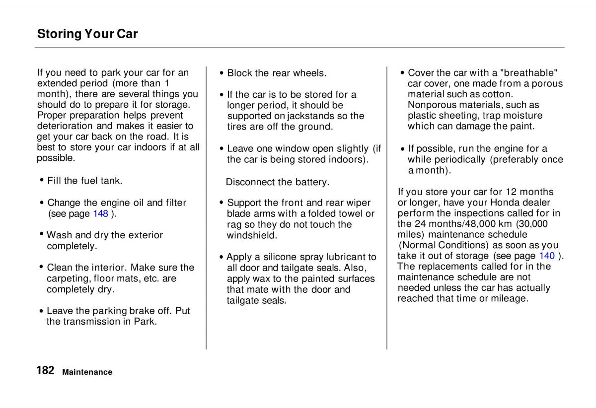 Honda Odyssey I 1 Honda Shuttle Isuzu Oasis owners manual / page 181