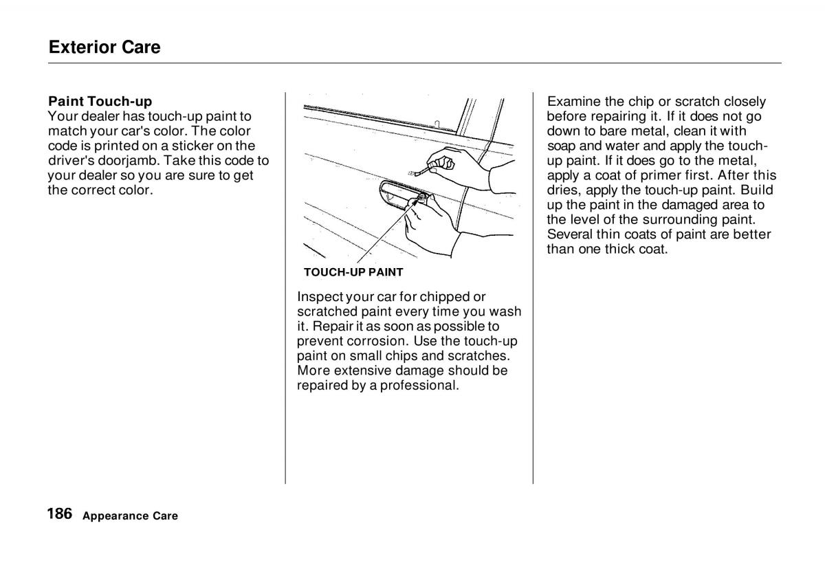 manual  Honda Odyssey I 1 Honda Shuttle Isuzu Oasis owners manual / page 185