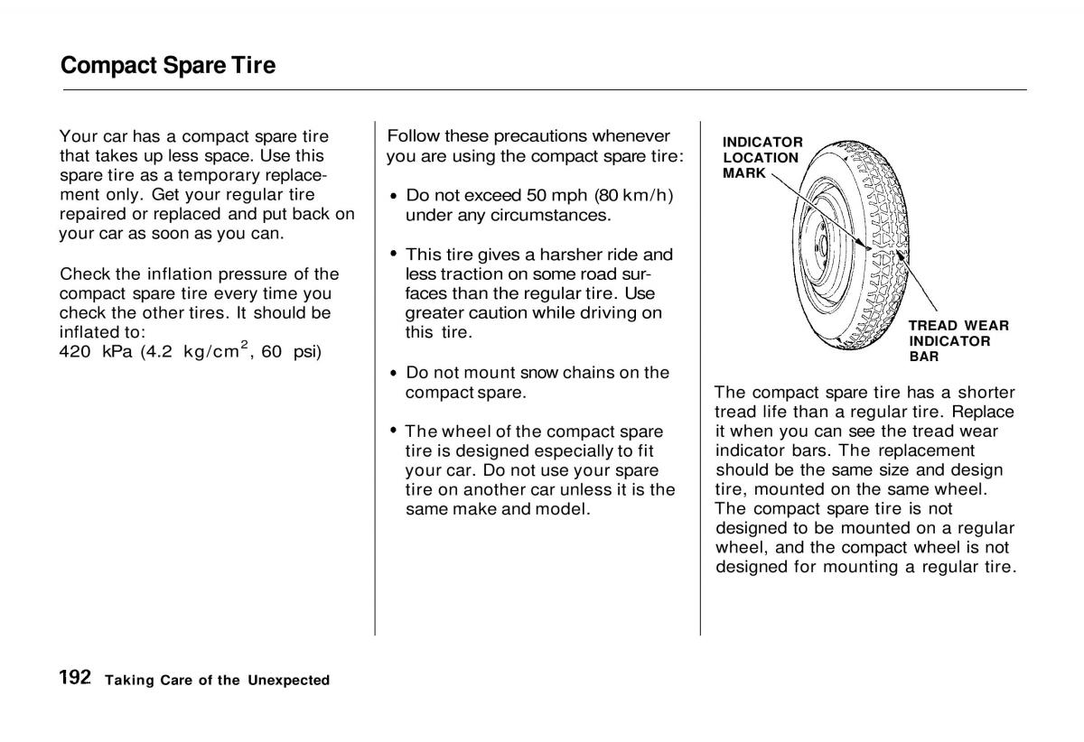 Honda Odyssey I 1 Honda Shuttle Isuzu Oasis owners manual / page 191