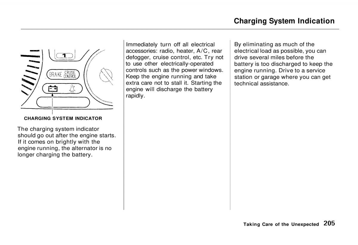 manual  Honda Odyssey I 1 Honda Shuttle Isuzu Oasis owners manual / page 204