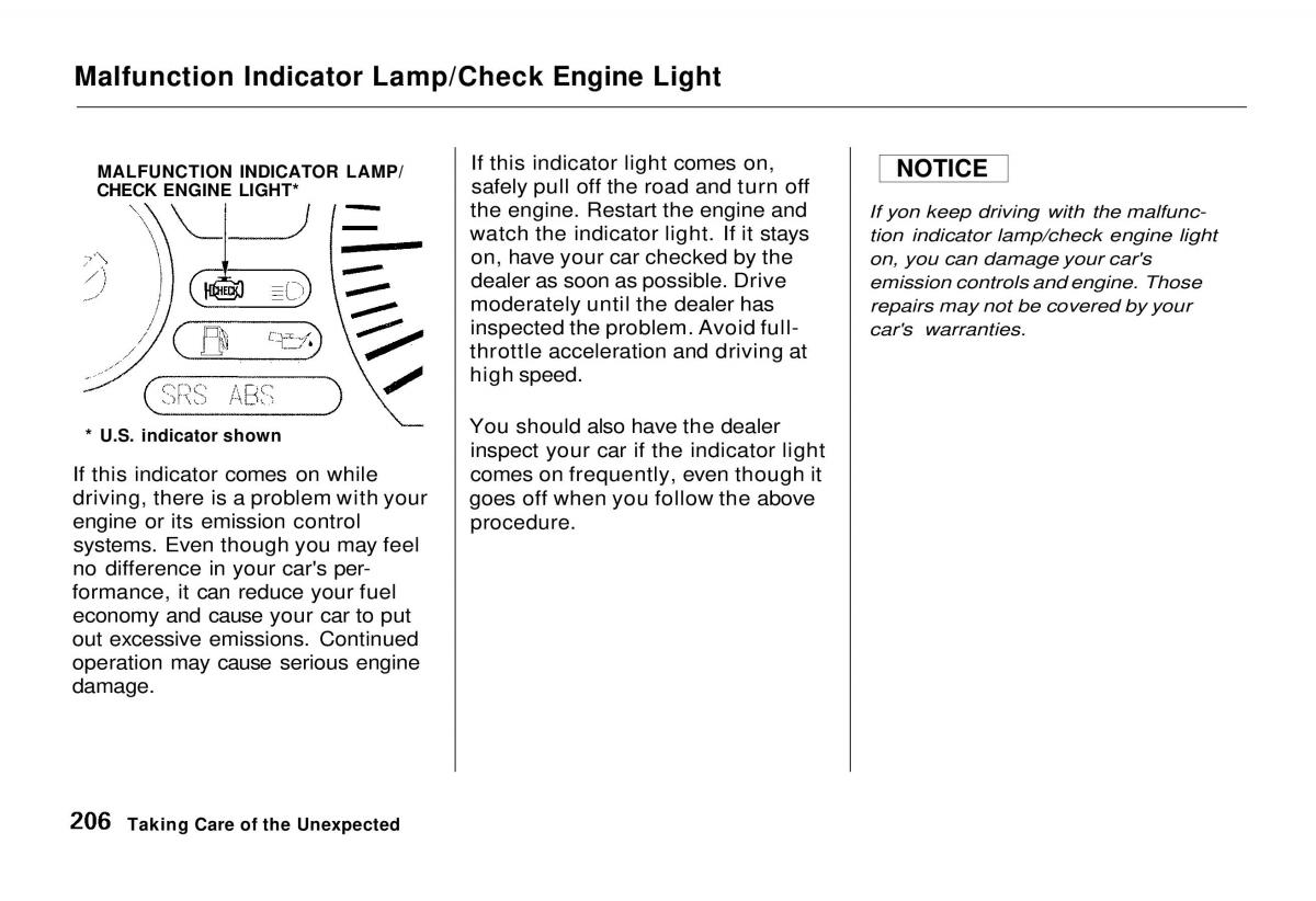 Honda Odyssey I 1 Honda Shuttle Isuzu Oasis owners manual / page 205