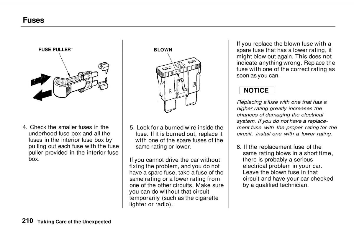 Honda Odyssey I 1 Honda Shuttle Isuzu Oasis owners manual / page 209