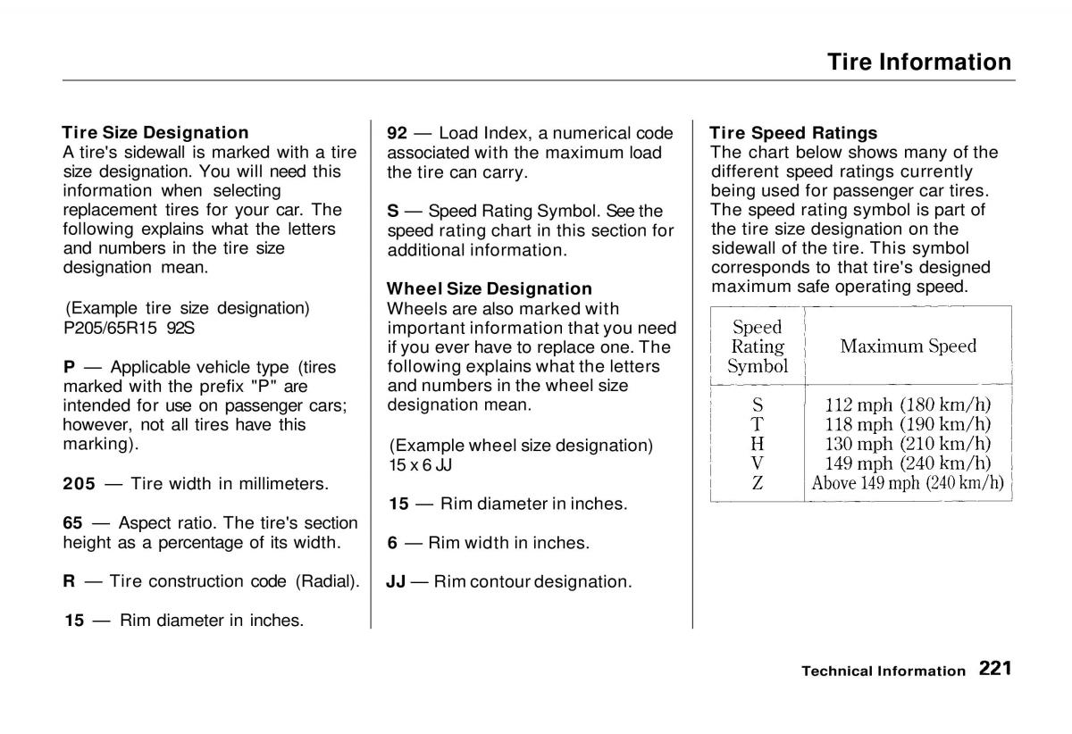 manual  Honda Odyssey I 1 Honda Shuttle Isuzu Oasis owners manual / page 219