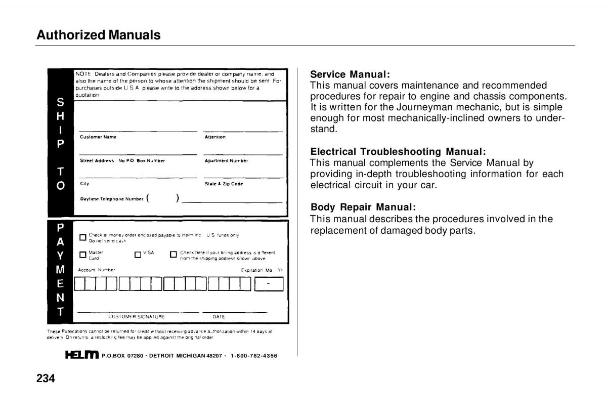 manual  Honda Odyssey I 1 Honda Shuttle Isuzu Oasis owners manual / page 231