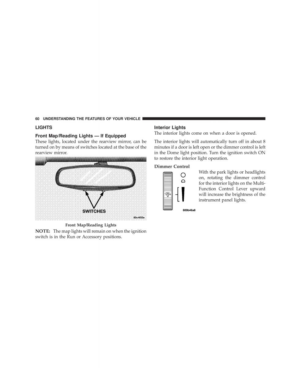 Chrysler Neon II 2 Dodge Neon owners manual / page 60