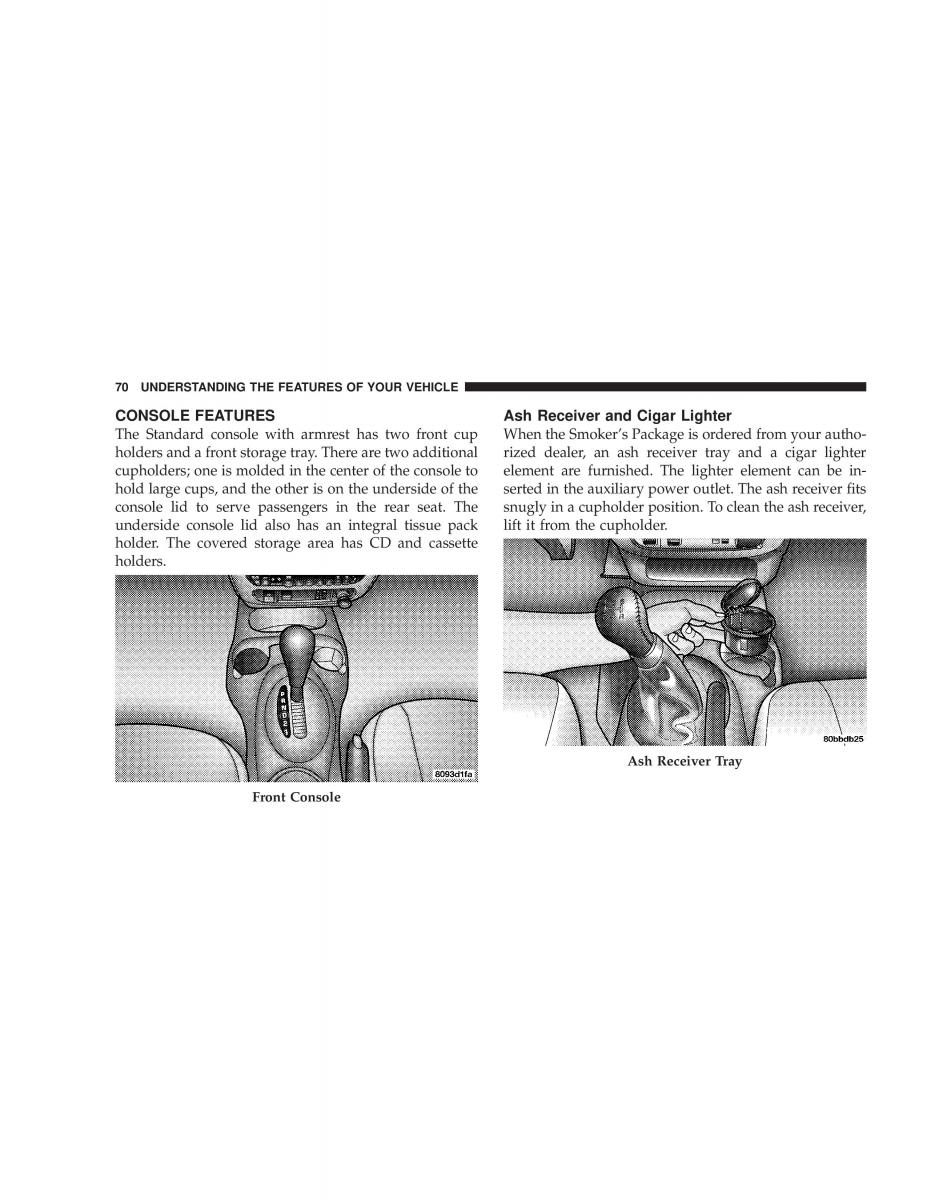 Chrysler Neon II 2 Dodge Neon owners manual / page 70