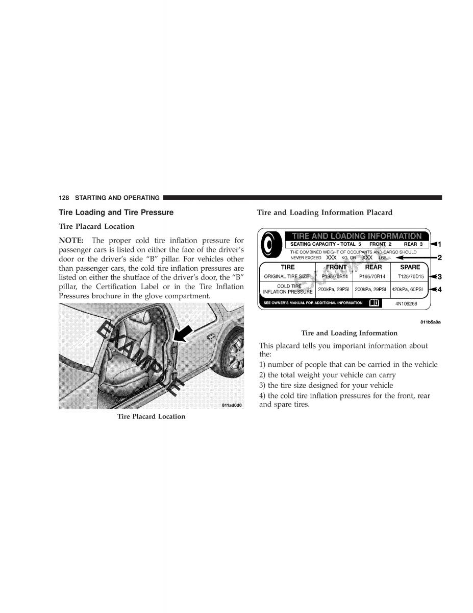 Chrysler Neon II 2 Dodge Neon owners manual / page 128