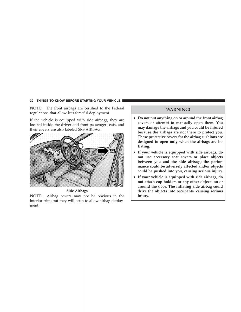 Chrysler Neon II 2 Dodge Neon owners manual / page 32