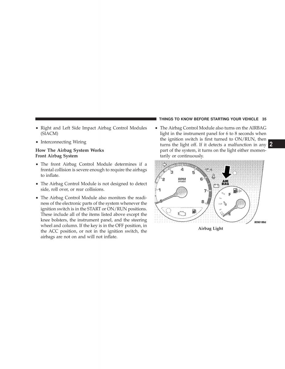 Chrysler Neon II 2 Dodge Neon owners manual / page 35