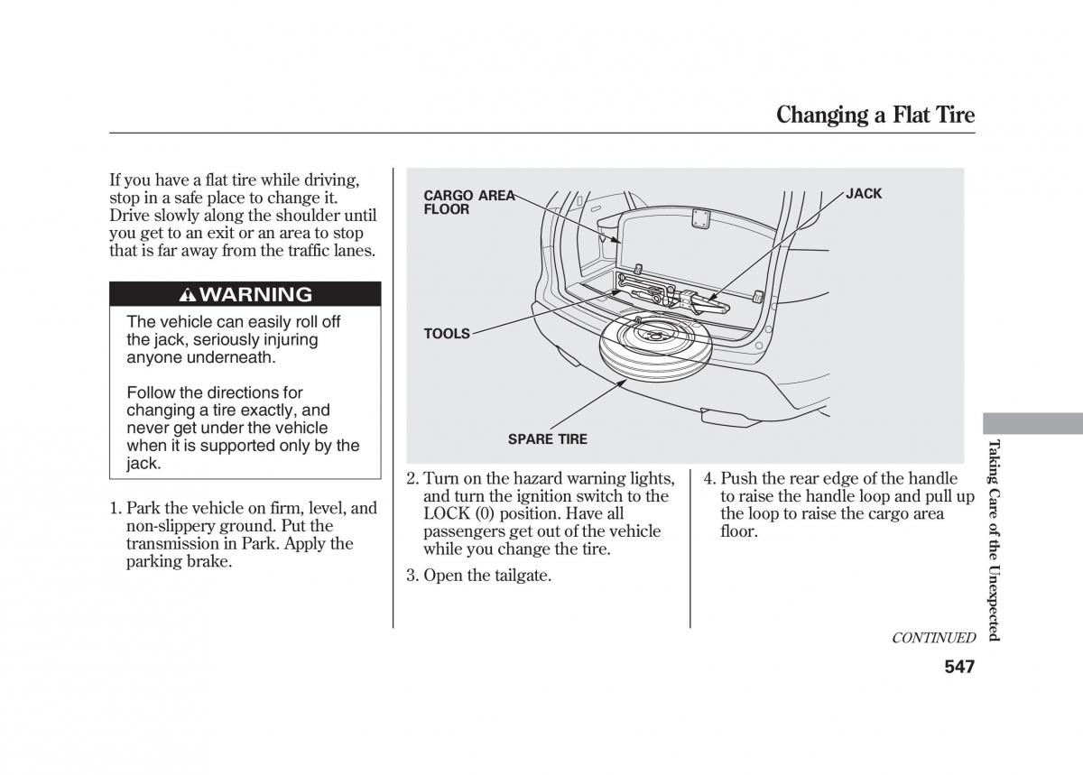 Acura MDX II 2 owners manual / page 554