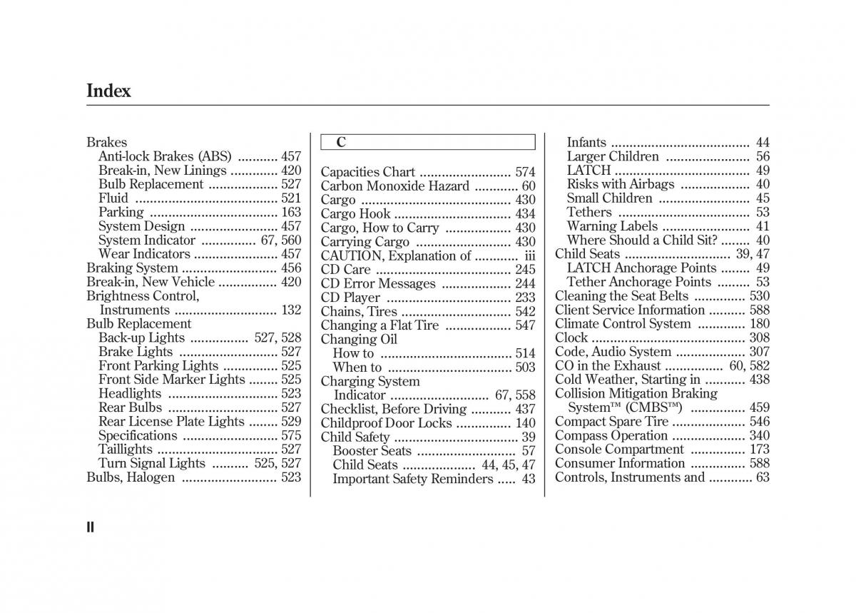 Acura MDX II 2 owners manual / page 601