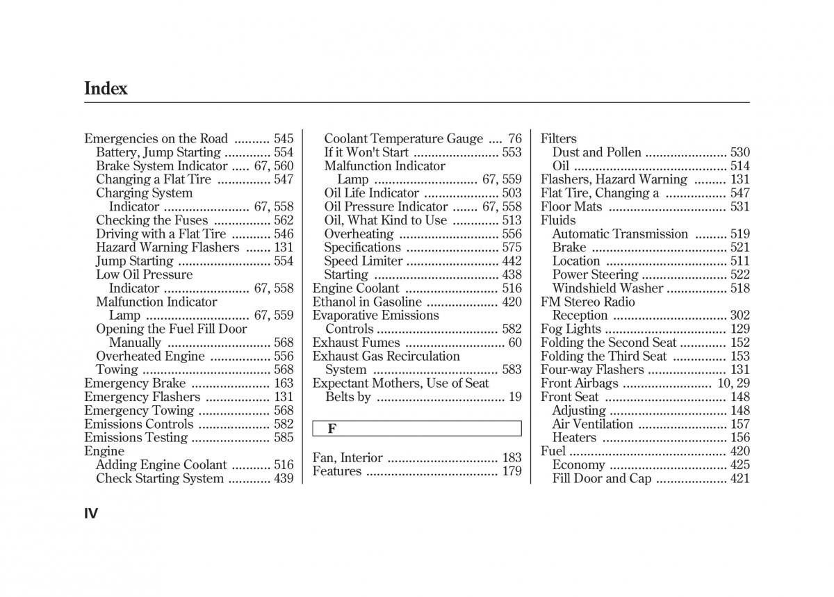 Acura MDX II 2 owners manual / page 603