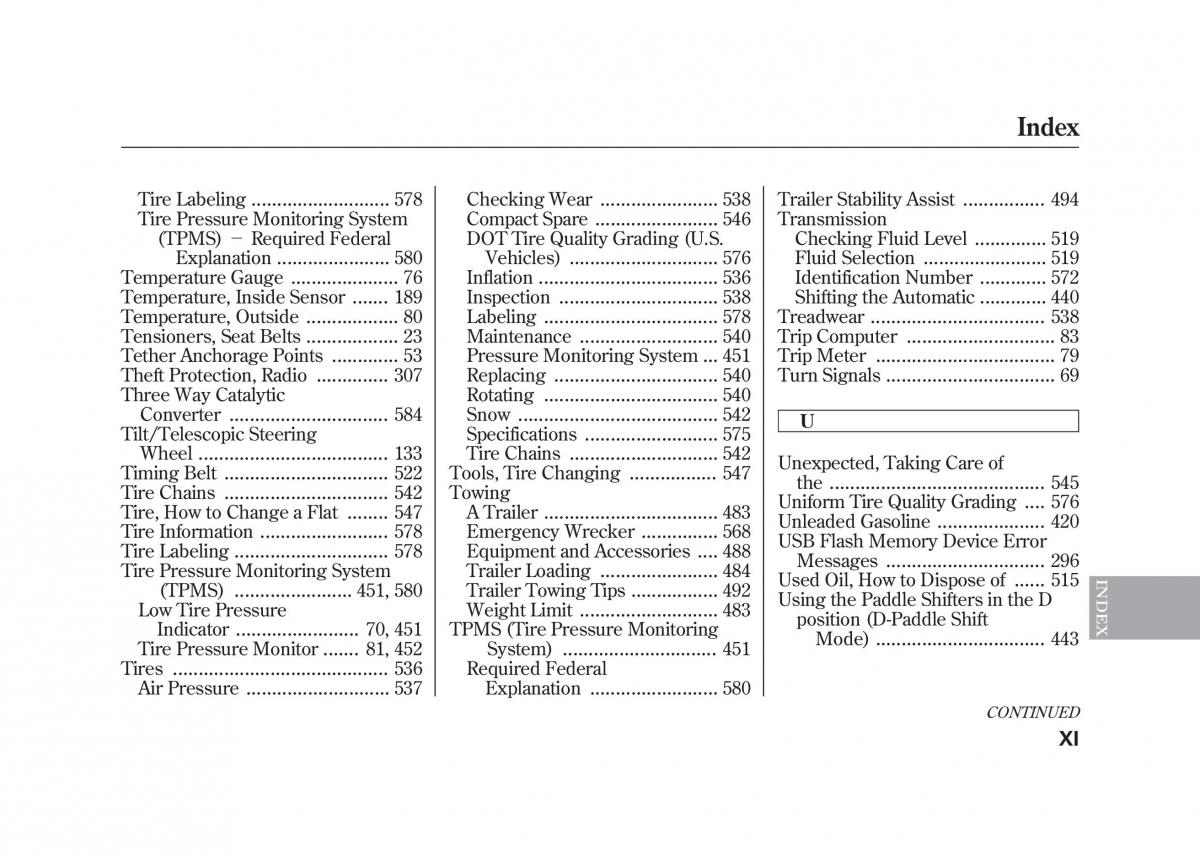 Acura MDX II 2 owners manual / page 610